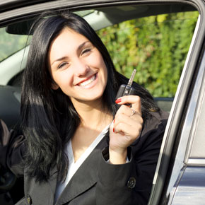 Happy Driver passed her driving test